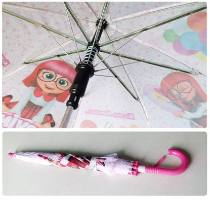 Der faltende Regenschirm der BSCI-Karikatur-Muster-windundurchlässige Kinder