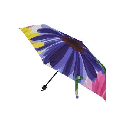 BSCI bescheinigen 21 Zoll 8 der Platten-drei Falten-Regenschirm-