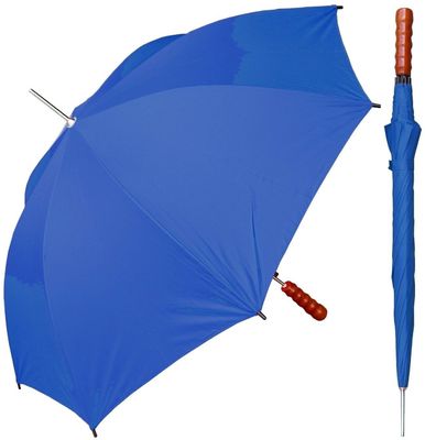 Machen Sie der 23 Zoll-automatischen Stock-Regenschirm mit J-Form-Griff wetterfest