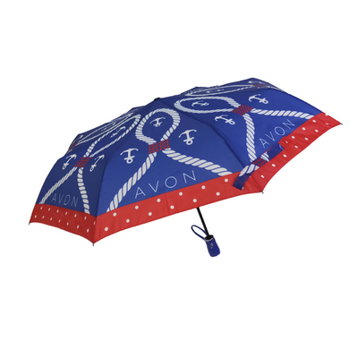 Faltender Regenschirm kundenspezifische Rohseide-offene windundurchlässige Selbst3 für Damen