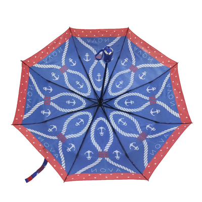 Faltender Regenschirm kundenspezifische Rohseide-offene windundurchlässige Selbst3 für Damen