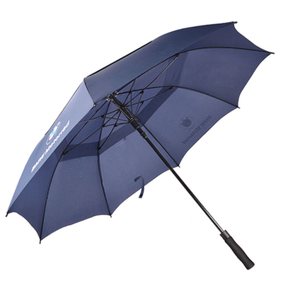 beständiges Fiberglas Logo Promotional Golf Umbrella des Wind-33inch