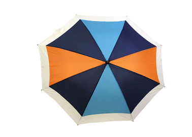 Kundengebundener Holzhaken-Griff-Regenschirm, langer Stock-Regenschirm-hölzerner gebogener Griff
