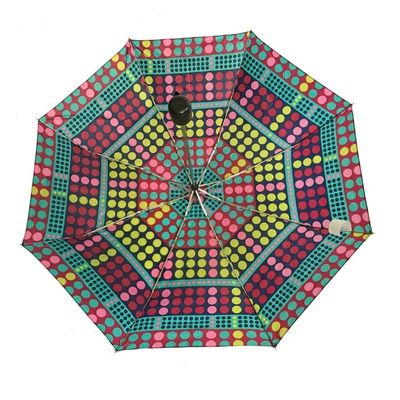 Freies manuelles offenes Polyester-faltbarer Regenschirm AZO